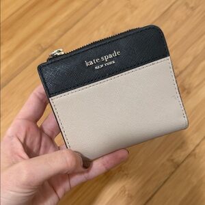 Kate Spade Two-Tone Black and Cream Wallet